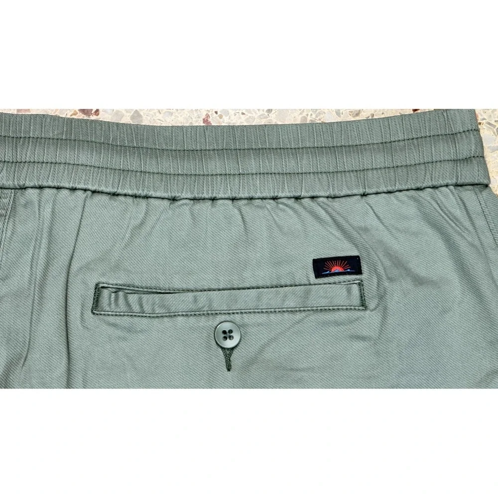 Faherty Men's Green Drawstring Waist‎ Slash Pocket Shorts Size XXL